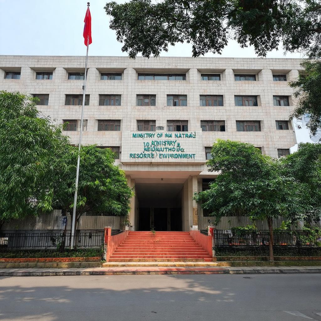 Trụ sở Bộ Tài Nguyên & Môi Trường tại 10 Tôn Thất Thuyết, Hà Nội với kiến trúc hiện đại